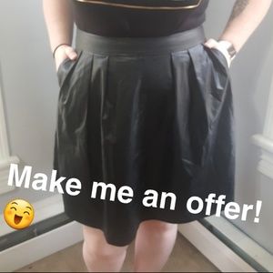 ⚡Flash sale⚡ faux leather high waist skirt